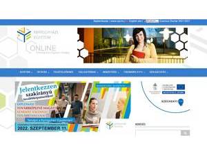 University of Nyíregyháza's Website Screenshot