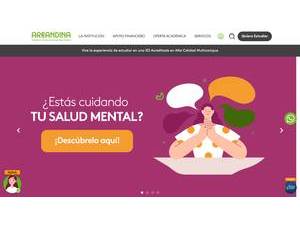 Andean Region University Foundation's Website Screenshot