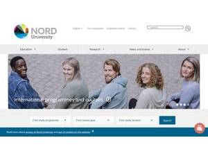 Nord University's Website Screenshot