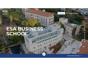 المعهد العالي للأعمال's Website Screenshot