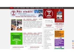 Latvijas Sporta pedagogijas akademija's Website Screenshot