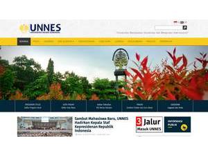 State University of Semarang's Website Screenshot
