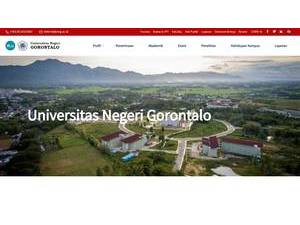 State University of Gorontalo's Website Screenshot