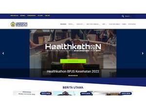 Universitas Bengkulu's Website Screenshot