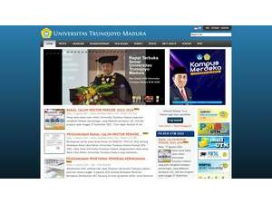 University of Trunojoyo Madura's Website Screenshot