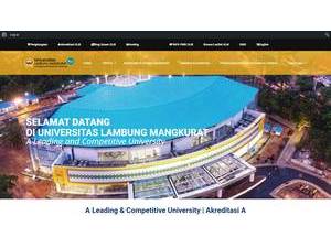 Lambung Mangkurat University's Website Screenshot