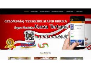 Universitas Islam Jakarta's Website Screenshot