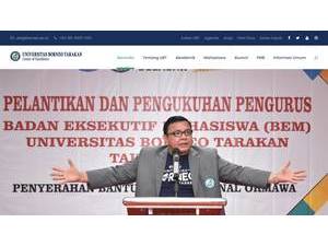 Borneo Tarakan University's Website Screenshot