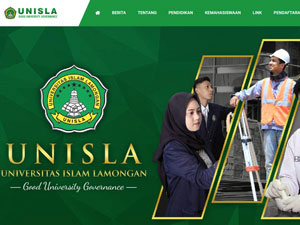 Islamic University of Lamongan's Website Screenshot