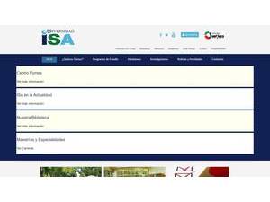 Universidad ISA's Website Screenshot