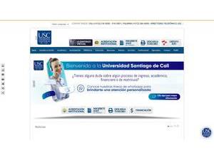 University of Santiago de Cali's Website Screenshot