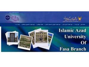 Islamic Azad University of Fasa's Website Screenshot