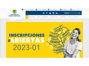 Sergio Arboleda University's Website Screenshot