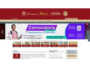 South Colombian University's Website Screenshot
