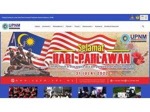 National Defence University of Malaysia's Website Screenshot