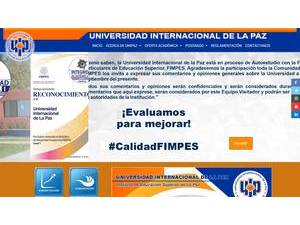 Universidad Internacional de La Paz's Website Screenshot