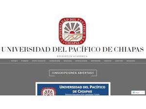 University of the Pacific, Chiapas's Website Screenshot