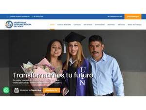 Universidad Interamericana del Norte y Tecnológico Sierra Madre's Website Screenshot