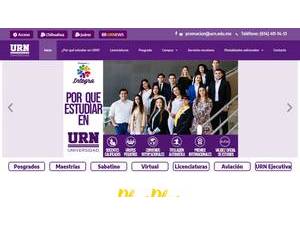 Universidad Regional del Norte's Website Screenshot