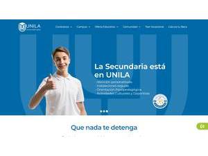 Latin University's Website Screenshot