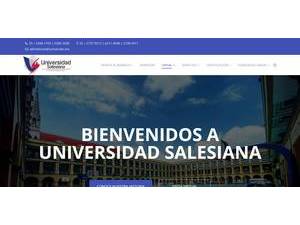 Salesian University's Website Screenshot