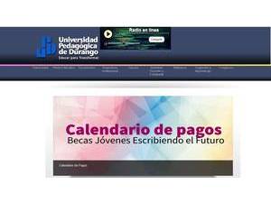 Universidad Pedagógica de Durango's Website Screenshot