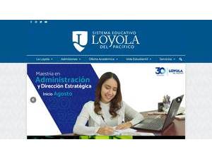 Loyola del Pacífico University's Website Screenshot