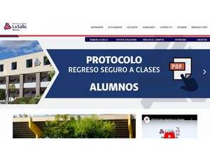 La Salle Morelia University's Website Screenshot
