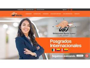 Benito Juarez University's Website Screenshot