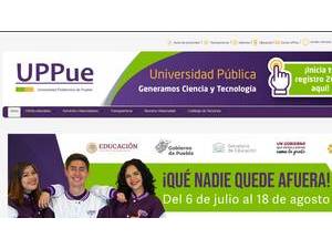 Polytechnic University of Puebla's Website Screenshot