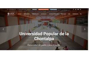 Popular University of Chontalpa's Website Screenshot
