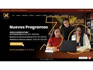 University of Xalapas's Website Screenshot