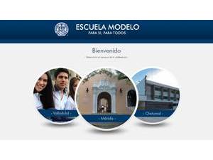 Modelo University's Website Screenshot