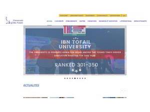 Ibn Tofail University's Website Screenshot