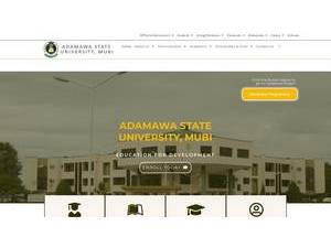 Adamawa State University's Website Screenshot