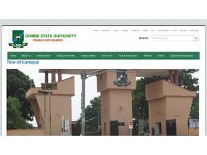 Gombe State University's Website Screenshot
