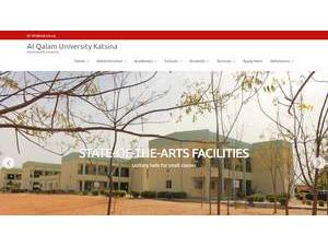 Al-Qalam University, Katsina's Website Screenshot