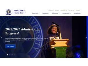 Redeemer's University's Website Screenshot