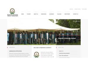 Kwararafa University, Wukari's Website Screenshot