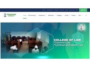 Fountain University, Osogbo's Website Screenshot