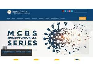 Modern College of Business and Science's Website Screenshot