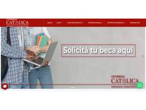 Catholic University of Costa Rica's Website Screenshot