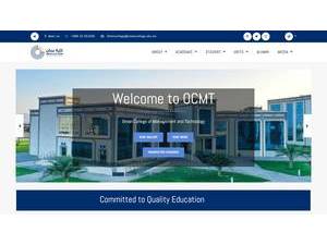 Oman College of Management and Technology's Website Screenshot