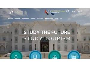 Oman Tourism College's Website Screenshot