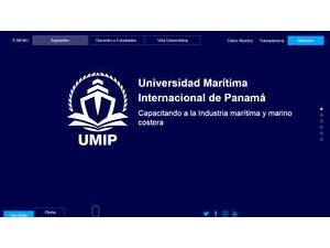 International Maritime University of Panama's Website Screenshot