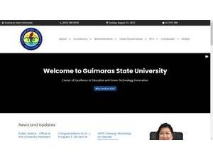 Guimaras State University's Website Screenshot