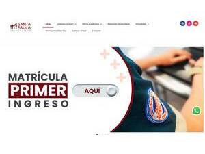 Universidad Santa Paula's Website Screenshot