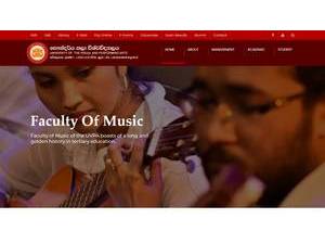 University of the Visual and Performing Arts's Website Screenshot