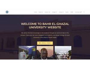 جامعة بحر الغزال's Website Screenshot