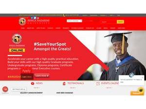 Africa Nazarene University's Website Screenshot
